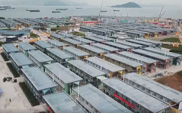 مساعدة هونغ كونغ لمكافحة الوباء ، تساعد Guangya Aluminium في بناء مشاريع عزل مجتمع Penny's Bay في هونغ كونغ و Kai Tak